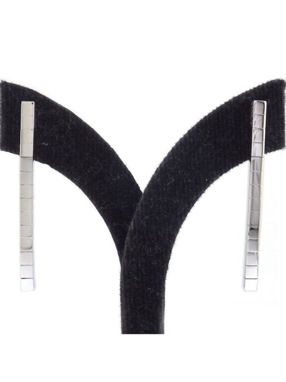Cartier Earrings Lanieres Square Drop Swing 18K White Gold